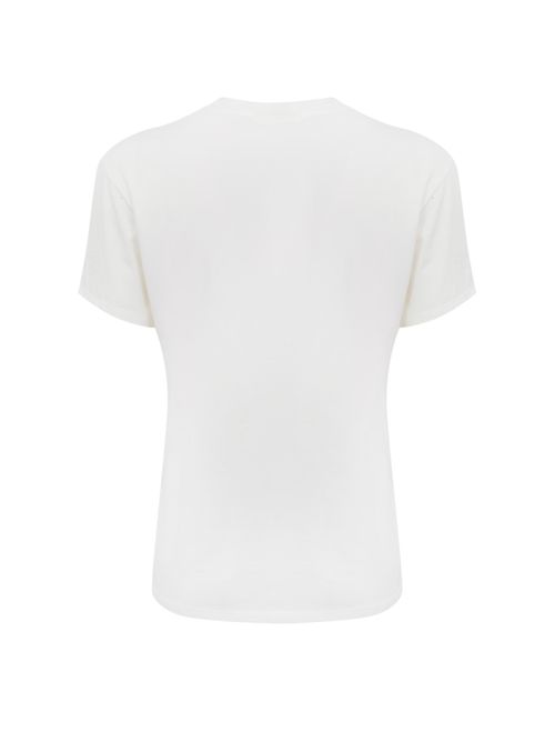 T-shirt Emilie in cotone con ricamo Texani e Tequila Mc2 Saint Barth | EMILIE06063H TEQUILA TEXANI 01N EMB